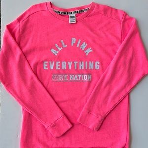 "PINK" BY VICTORIA'S SECRET HOT PINK SWEATSHIRT